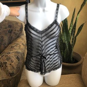 Vintage Black Lace Camisole